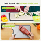 Tabla de cortar de titanio puro de doble cara + fibra de trigo